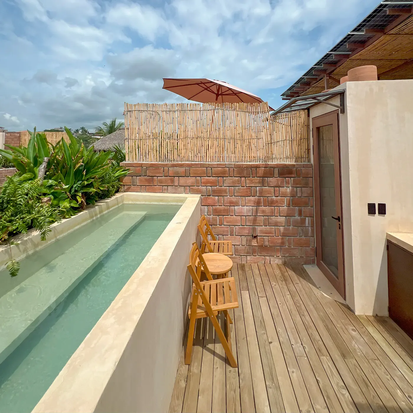 Private pool at Loft Tábano