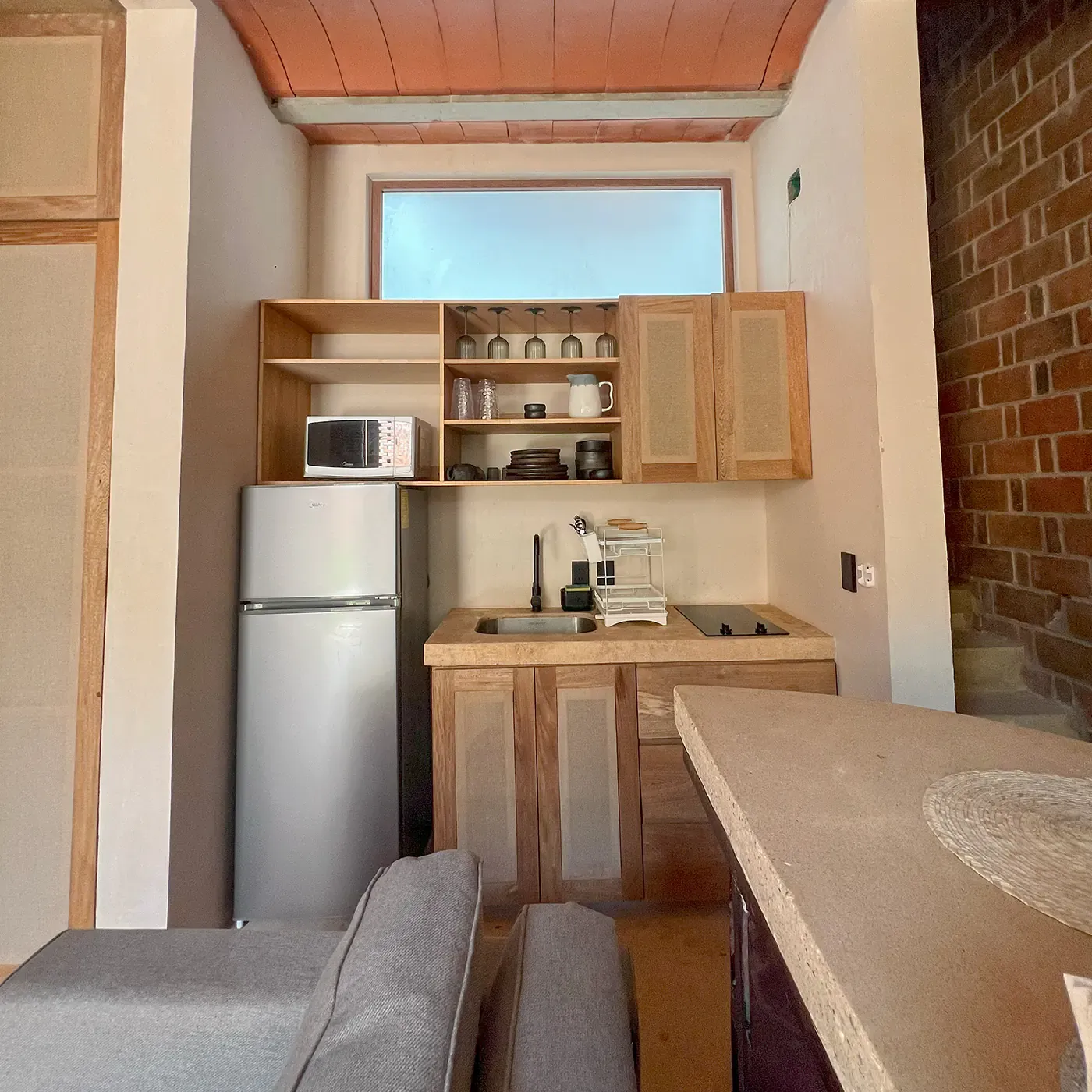Kitchenette inside Loft Tábano